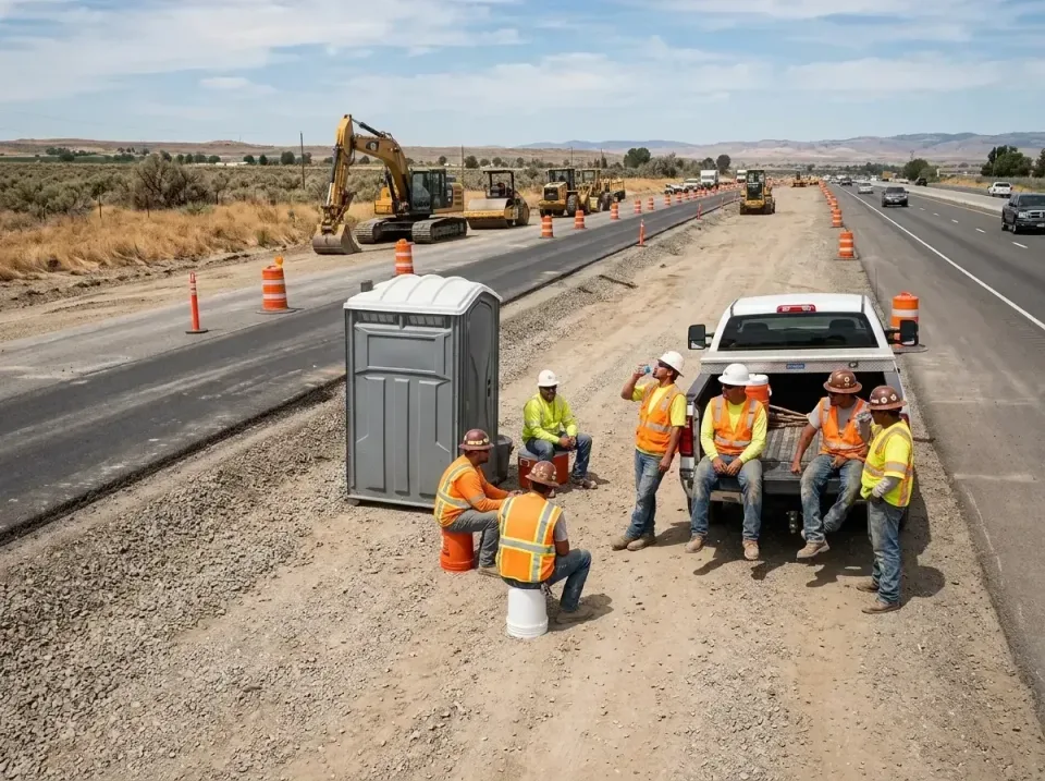 highway-road-construction-crew-007 — frequently asked questions, Porta Potty and Restroom Rentals in Hugoton, KS